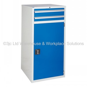 Euroslide Storage Cabinet 2 Drawer & Cupboard 1200mm